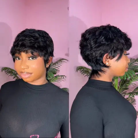 Ruthie human hair pixie cut