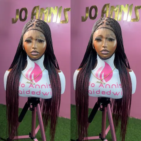 Triangle knotless  (full lace wig)